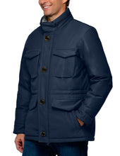 Load image into Gallery viewer, Men&#39;s Metro M-65 Modern Military Inspired Field Car Coat - Navy
