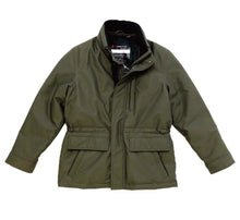 Load image into Gallery viewer, Men's THS® Heated Eco-Mimic-Down Metro Hipster Car Coat - Olive