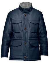 Load image into Gallery viewer, Men's Metro M-65 Modern Military Inspired Field Car Coat with THS® Heat System - Navy
