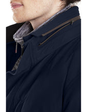 Load image into Gallery viewer, Men's THS® Heated Eco-Mimic-Down Metro Hipster Car Coat - Navy