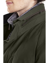 Load image into Gallery viewer, Men's THS® Heated Eco-Mimic-Down Metro Hipster Car Coat - Olive