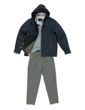 Load image into Gallery viewer, Men&#39;s Modern Outdoor Removable Mock Vest/Hood Hipster Jacket - Navy
