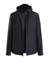 Load image into Gallery viewer, Men's Modern Outdoor Removable Mock Vest/Hood Hipster Jacket - Navy