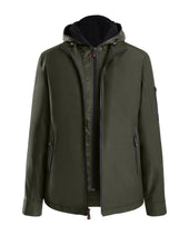 Load image into Gallery viewer, Men's Modern Outdoor Removable Mock Vest/Hood Hipster Jacket - Olive