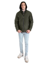 Load image into Gallery viewer, Men's Modern Outdoor Removable Mock Vest/Hood Hipster Jacket - Olive