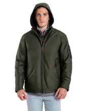 Load image into Gallery viewer, Men's Modern Outdoor Removable Mock Vest/Hood Hipster Jacket - Olive