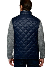 Load image into Gallery viewer, Men's Diamond Quilted Eco-Mimic-Down Reversible Knit Fleece Vest