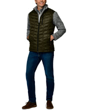 Load image into Gallery viewer, Men's Rectangle Quilted Eco-Mimic-Down Reversible Knit Fleece Vest