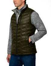 Load image into Gallery viewer, Men's Rectangle Quilted Eco-Mimic-Down Reversible Knit Fleece Vest