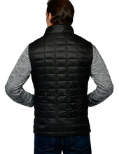 Load image into Gallery viewer, Men's Rectangle Quilted Eco-Mimic-Down Reversible Knit Fleece Vest