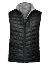 Load image into Gallery viewer, Men's Rectangle Quilted Eco-Mimic-Down Reversible Knit Fleece Vest
