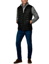 Load image into Gallery viewer, Men&#39;s Rectangle Quilted Eco-Mimic-Down Reversible Knit Fleece Vest
