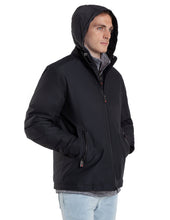 Load image into Gallery viewer, Men&#39;s Modern Outdoor Removable Mock Vest/Hood Hipster Jacket - Navy
