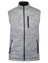Load image into Gallery viewer, Men's Diamond Quilted Eco-Mimic-Down Reversible Knit Fleece Vest