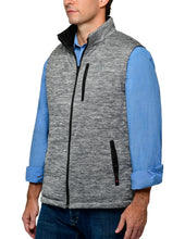 Load image into Gallery viewer, Men&#39;s Rectangle Quilted Eco-Mimic-Down Reversible Knit Fleece Vest
