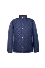 Load image into Gallery viewer, Men&#39;s Dobby Diamond Quilted Car Coat
