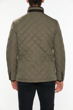 Load image into Gallery viewer, Men&#39;s Dobby Diamond Quilted Car Coat
