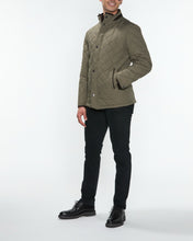 Load image into Gallery viewer, Men&#39;s Dobby Diamond Quilted Car Coat

