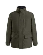 Load image into Gallery viewer, Men&#39;s THS® Heated Eco-Mimic-Down Metro Hipster Car Coat - Olive
