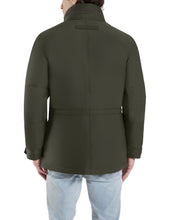 Load image into Gallery viewer, Men&#39;s THS® Heated Eco-Mimic-Down Metro Hipster Car Coat - Olive
