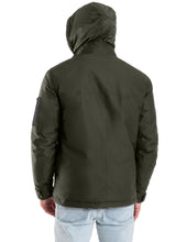 Load image into Gallery viewer, Men&#39;s Modern Outdoor Removable Mock Vest/Hood Hipster Jacket - Olive
